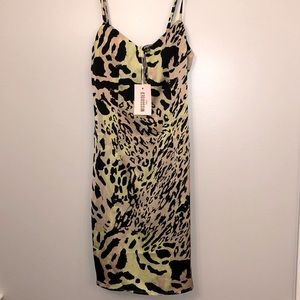 Missguided Tall Cut Out Animal Cami Dress